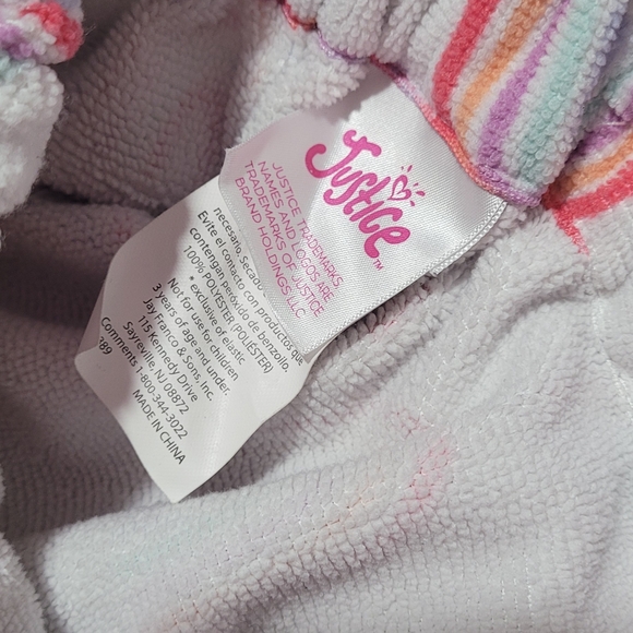 Justice Multicolor Rainbow Robe - Picture 3 of 4